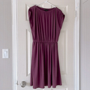 St John Casual Sleeveless Plum Coloured Dress Size 2